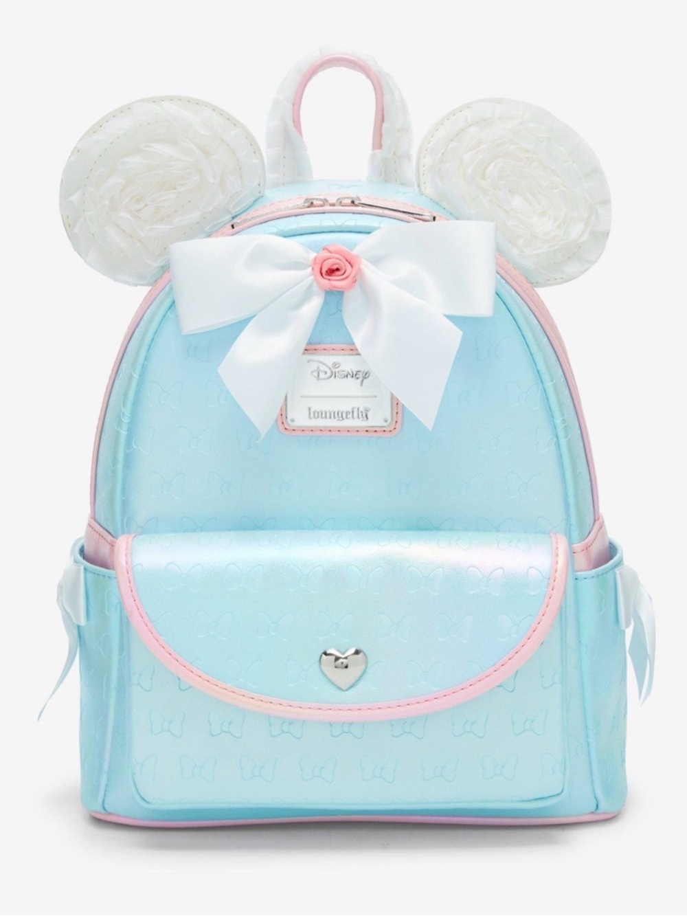 Loungefly Disney Pastel Blue and Pink Minnie Ear Mini Backpack